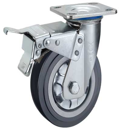 重型53寬平底剎車(chē)黑色方邊